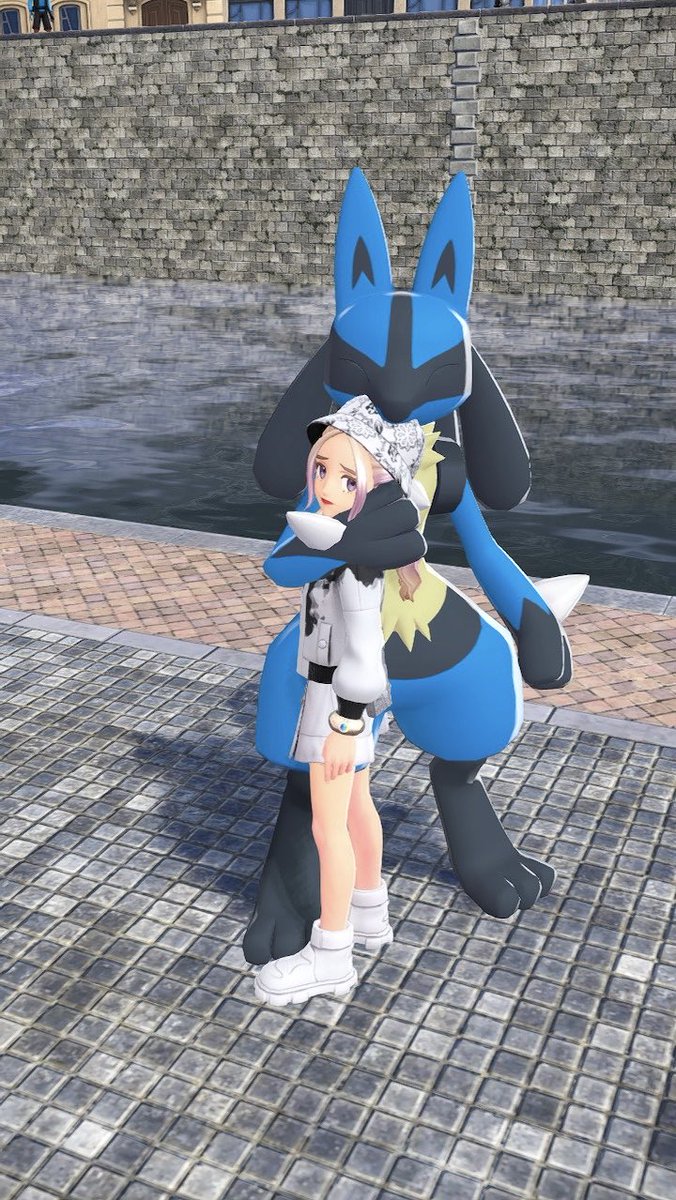 dadadaryl__'s tweet photo. わいも独占欲強いルカリオ手に入れて今これ😅
#ポケモンレジェンズZA 
#ポケモンza https://t.co/Ulxe1k4IQs