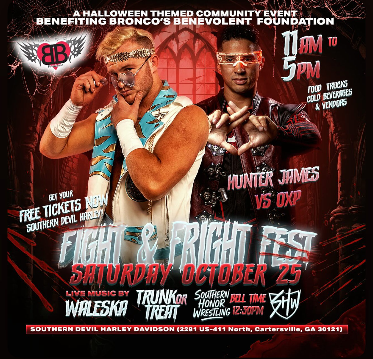 Today!!!
<a href="/SHonorWrestling/">Southern Honor Wrestling</a>