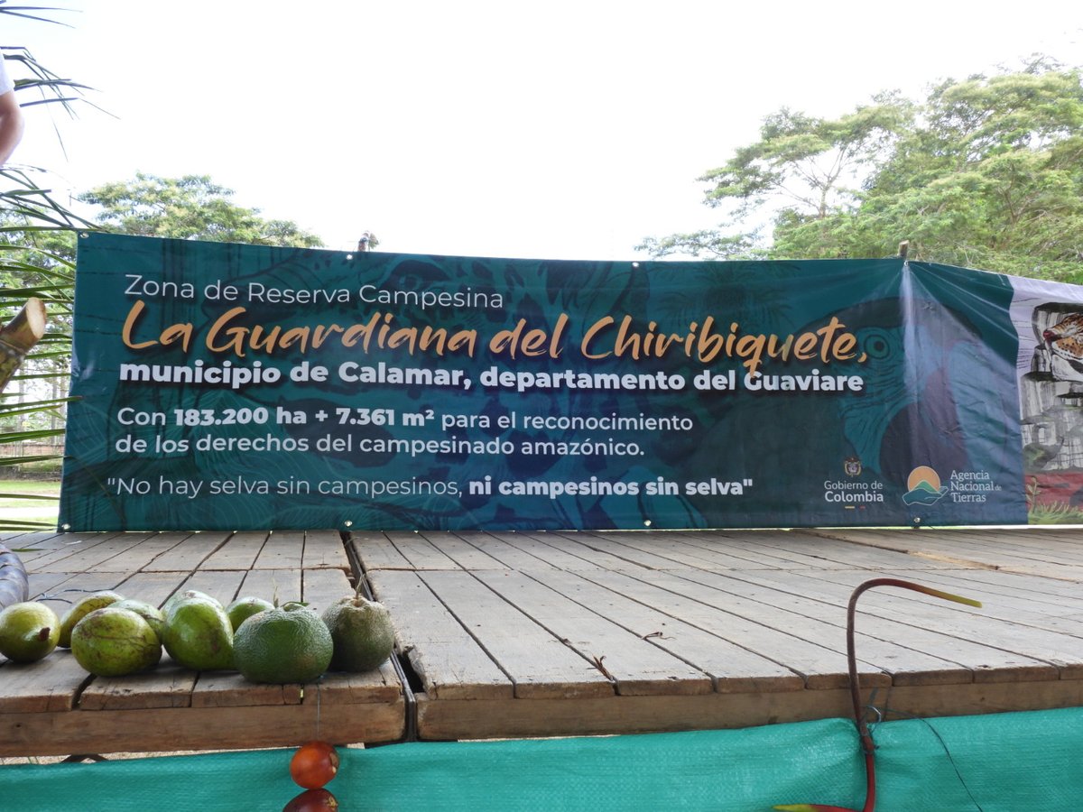 Zona de Reserva Campesina La Guardiana del Chiribiquete, primera ZRC del país que se constituye 100% en áreas de reserva forestal de ley segunda, hecho histórico que ratifica el papel estratégico del campesinado en la conservación de la amazonia.