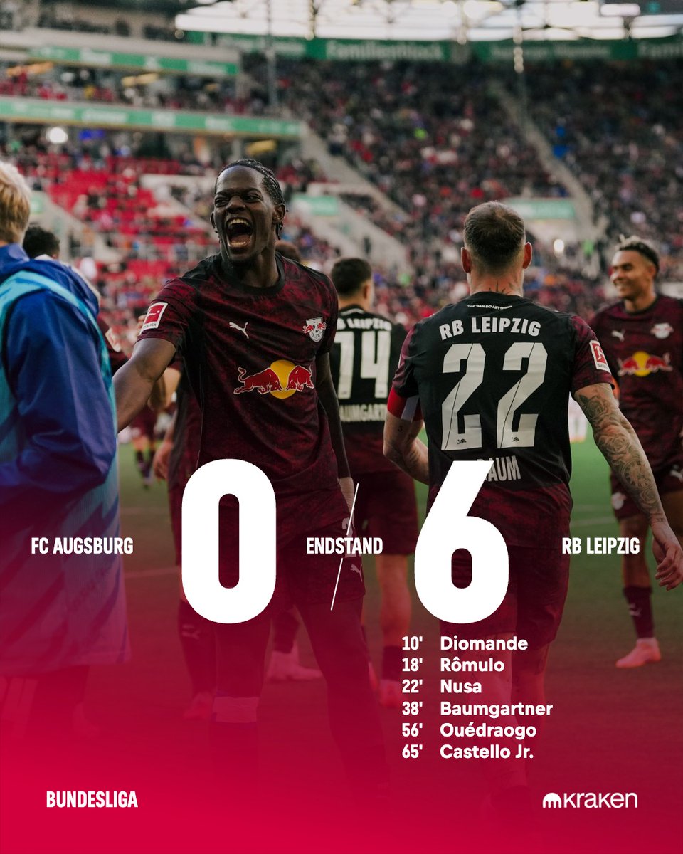 Wahnsinn, was ein Spiel 🦾

Unser höchster Auswärtssieg in der <a href="/Bundesliga_DE/">BUNDESLIGA</a> 📈

90. Min. | 0:6 #FCARBL #Bundesliga