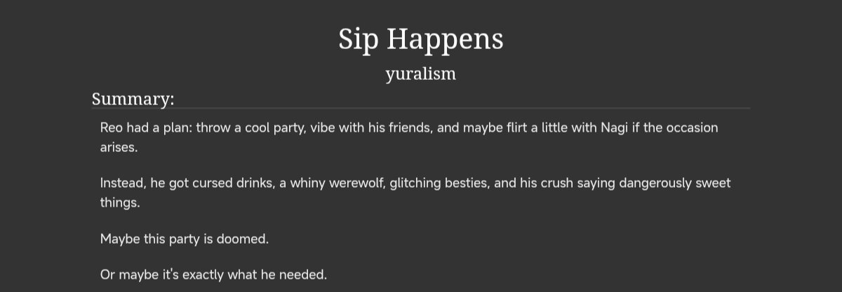 joining the #BllkHalloweek25 event with a oneshot! can’t wait to share some spooky nagireo fluff 👀✨ if you read it, I hope you like it, and happy Halloween in advance! 🎃

special shout-out to <a href="/purpleprincereo/">qi 🦭</a> for reading it early, you’re awesome!! 💜

archiveofourown.org/works/71509956
