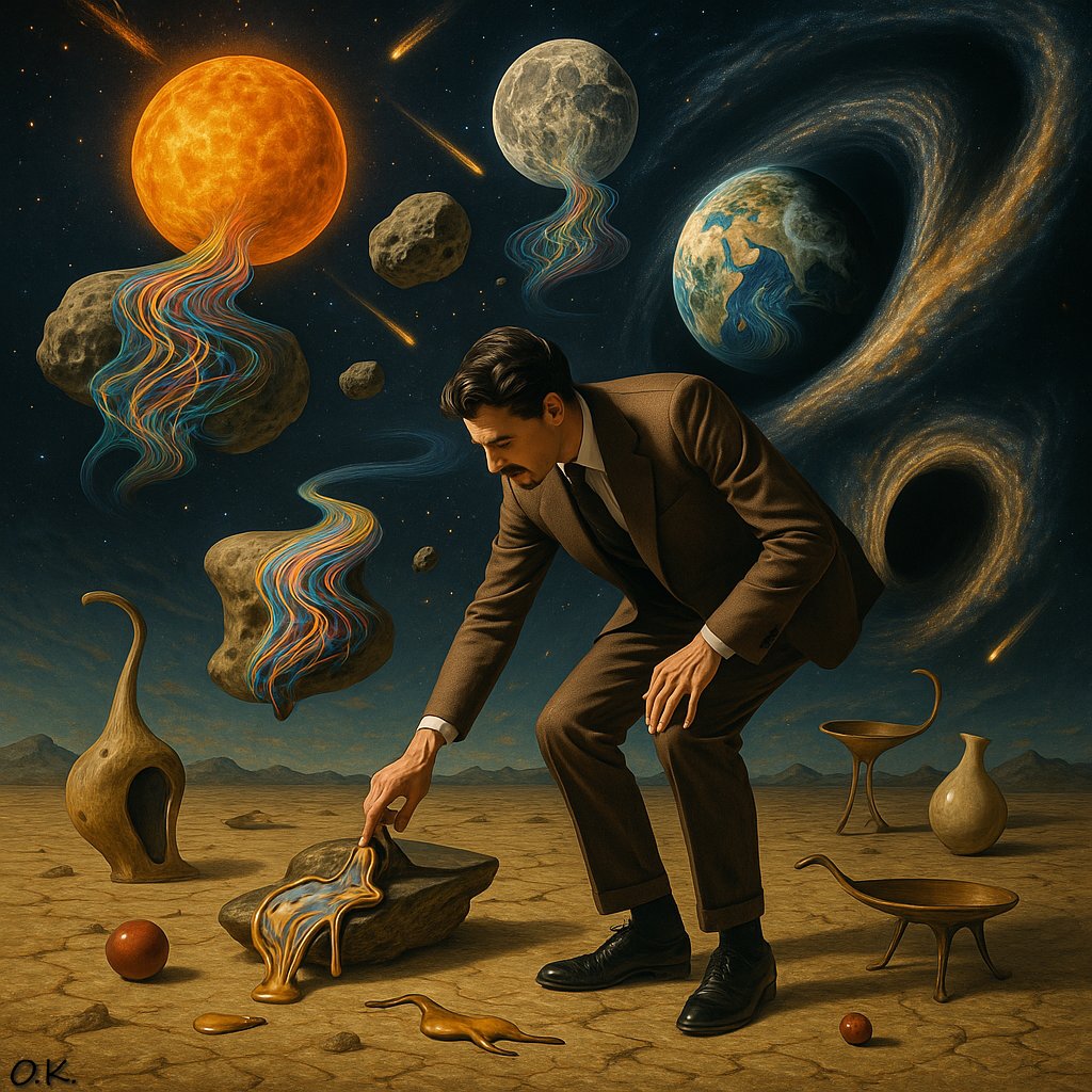ARTcrossroad's tweet image. The clock goes by - time flows
--------------------------------
#aiart #aiartist #surrealism #Abstract #conceptart  #time