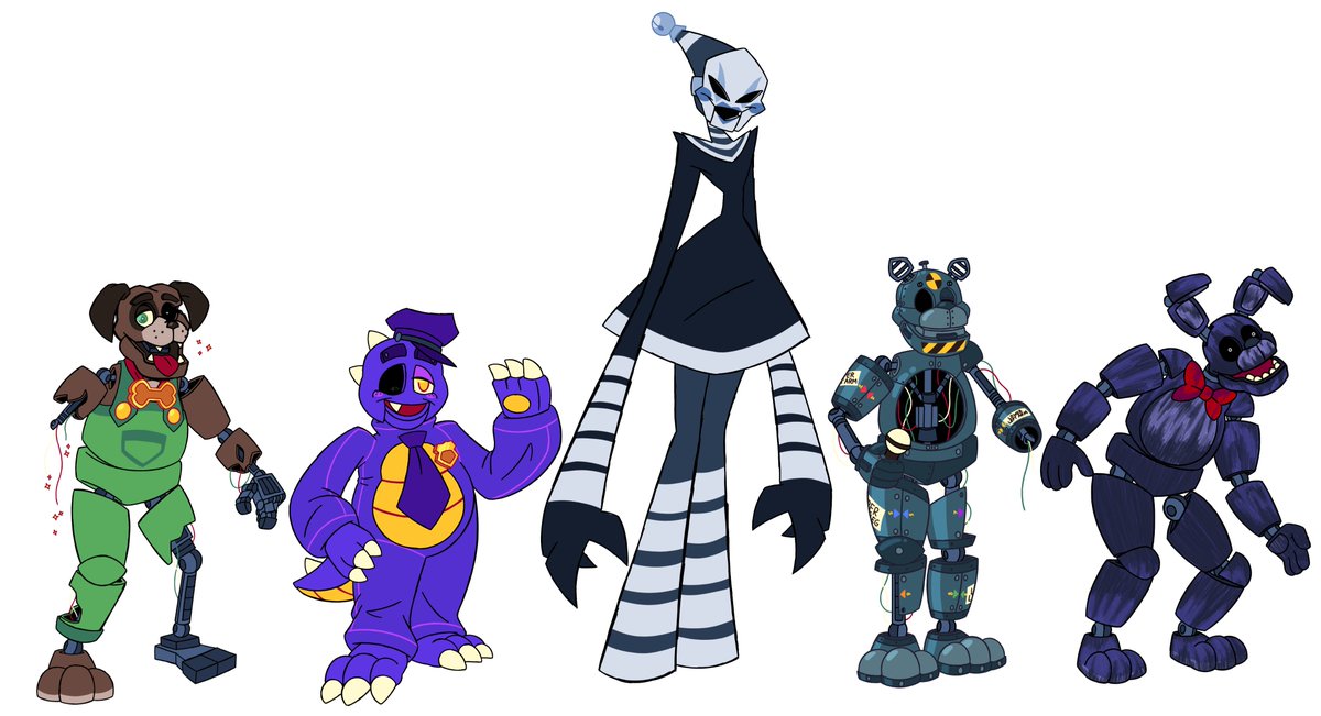 FNaF Hoax Redesigns

Wanted to do my own takes on various iconic hoax characters from the series history

- Sparky the Dog (By KodiaBear and nguyen)
- Purple Suit and Grey Puppet (By <a href="/RoXo_1987/">RoXo1987</a> )
- Chrome Freddy (By <a href="/TheJimbothy/">JIMBOTHY</a> )
- Phantom Bonnie
