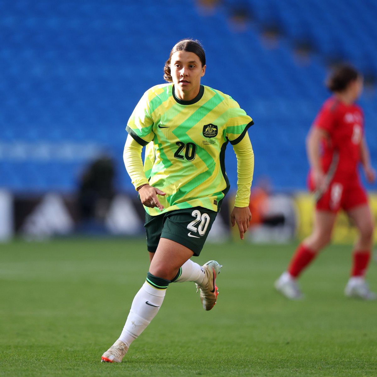 ChelseaFCW's tweet image. Sam Kerr started for Australia for the first time in 725 days this afternoon. 🇦🇺👏