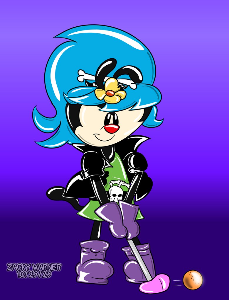 WarnerZacky's tweet photo. Dot dressed up as Stella Skellarella from Monster Mini Golf. ๐โณ๏ธ
I've been to Monster Mini Golf a couple of times, and it was a very cook looking place, I love the colors.
#Animaniacs #MonsterMiniGolf https://t.co/IE92tq330e