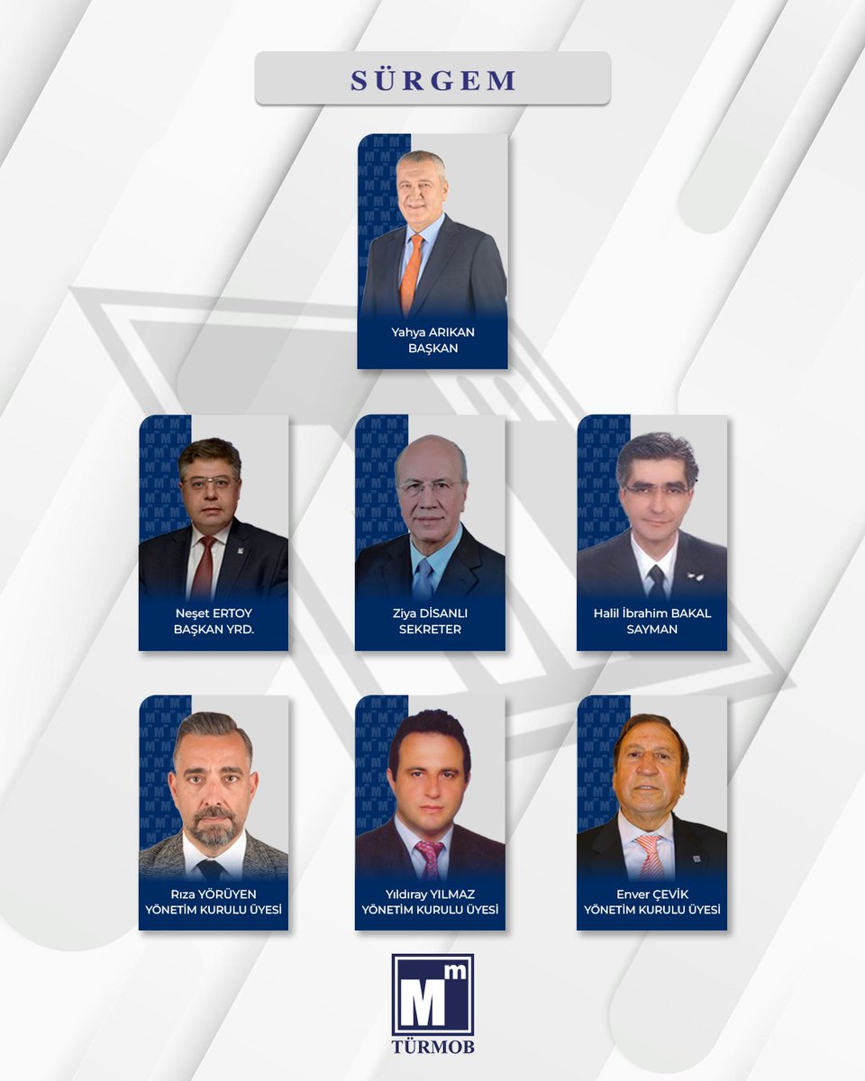 18-19 Ekim 2025 tarihinde düzenlenen 25. Olağan Genel Kurul sonuçlarına göre; TÜRMOB Yönetim Kurulu, Denetleme Kurulu, Disiplin Kurulu ve TESMER, SÜRGEM Kurulları görev dağılımları belirlenmiştir.

➡ turmob.info/3J5sBDQ

#türmob