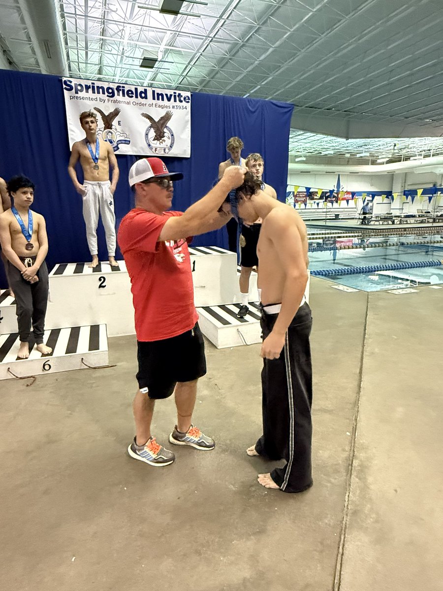 LibsSwimTeam's tweet image. Congratulations to our Springfield Invitational Champion, with a score of 406.70, Elijah Quest! 🦅