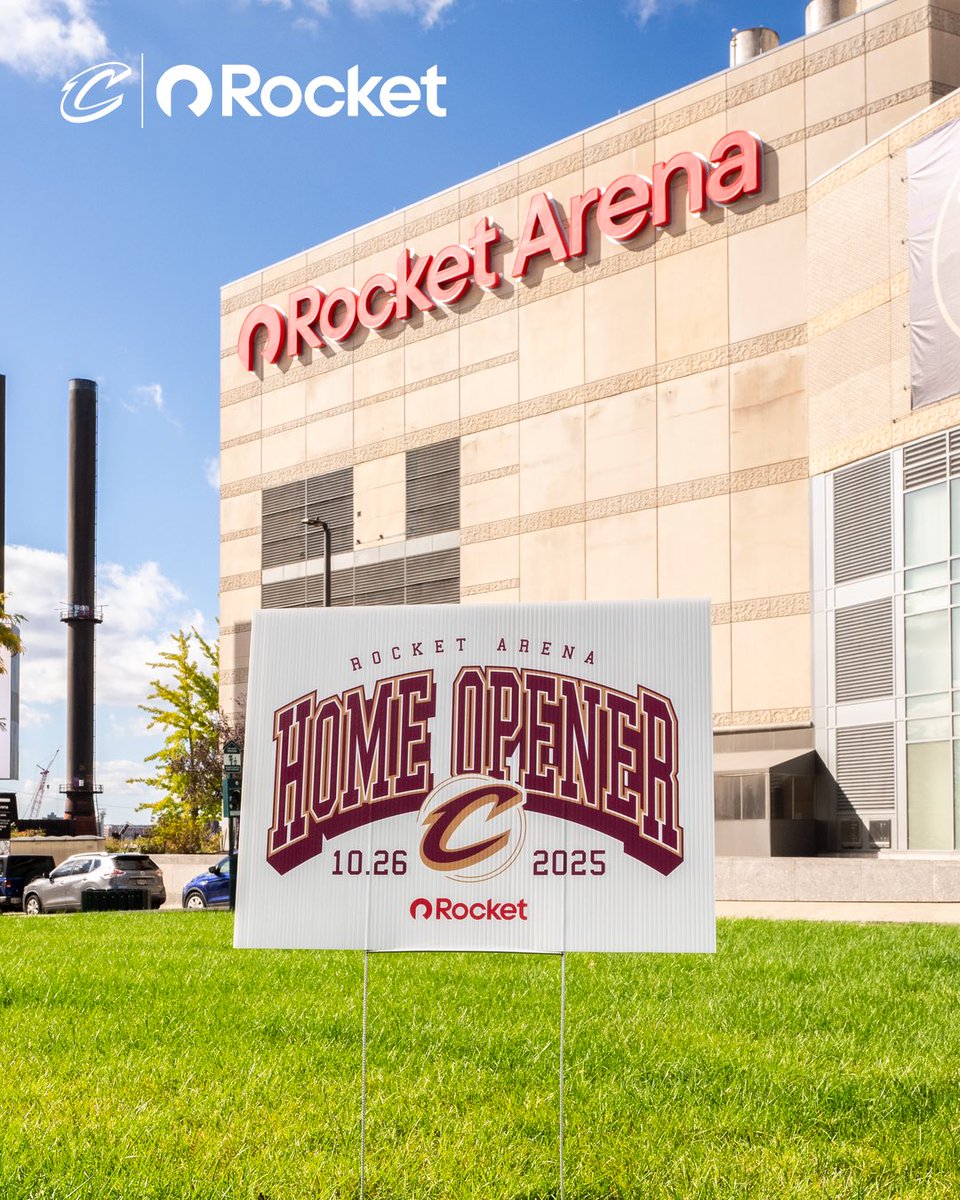 🏠 New name, same home.
Who’s ready for Home Opener, presented by @RocketOTD, tomorrow?! #LetEmKnow
