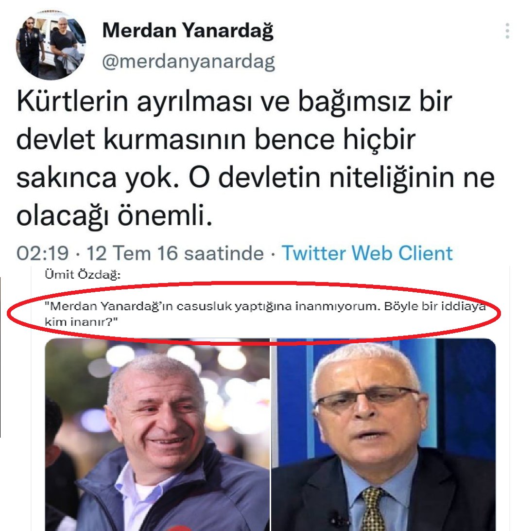 Milliyetçi olduğunu iddaa eden Ümit Özdağ Pkk destekçisi bölücü Merdan Yanardağı savundu

Bir kerede şaşırt be adam 😒

#MerdanYanardağ Tele 1 Ali Koç Kılıçdaroğlu
Ayşe Barım Ahmet Oğuz Avrupa Göztepe