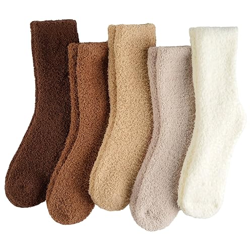 I just received Fuzzy Socks for Women, Fluffy Cozy Plush Soft Slipper Socks for Fall Winter Warm Sleeping Home Footies 5/6 Pairs - Tan from Umar via Throne. Thank you! throne.com/noi_vt #Wishlist #Throne