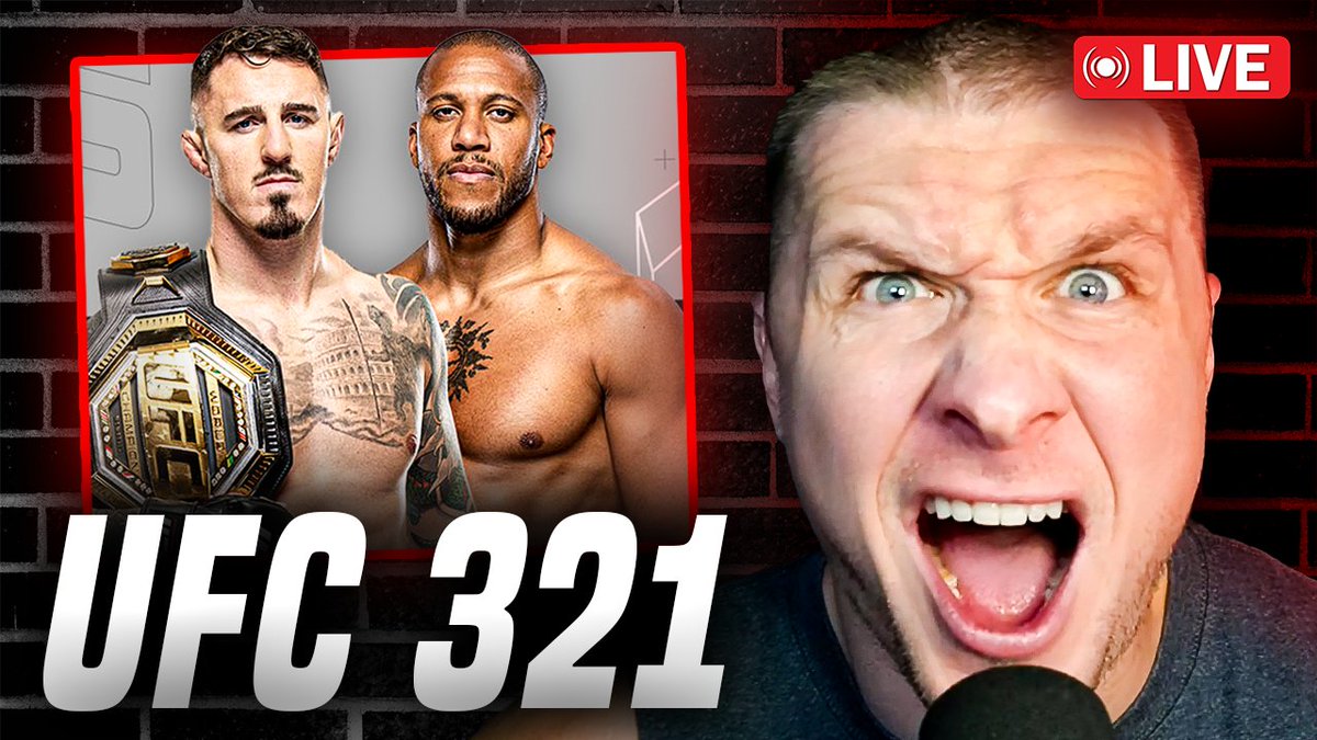 LIVE RIGHT NOW!!

Tom Aspinall vs Ciryl Gane UFC 321 LIVESTREAM Watch Party!!
youtube.com/live/ZD2w6JXJL…