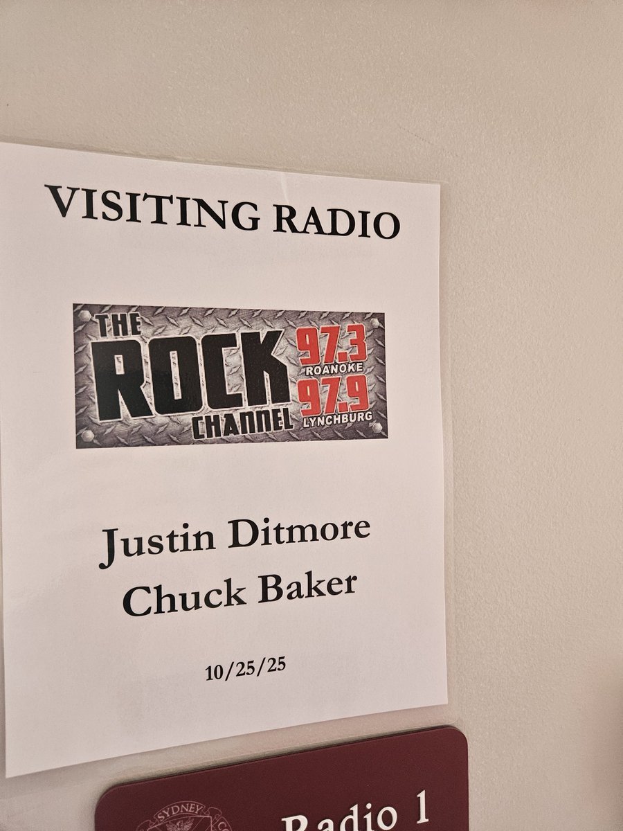 Ready for Roanoke at Hampden-Sydney at 1pm on 97.3, the Rock Channel!