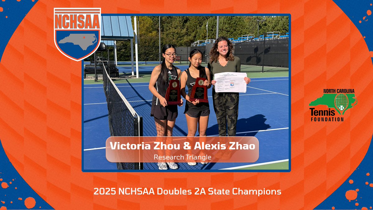 🎾Meet your 2025 1A &amp; 2A Women’s Individual Tennis Singles and Doubles State Champions!! It’s been an exciting tennis weekend at Cary Tennis Center! 🎾

1A- Abby Crawford <a href="/TJCAGryphons/">TJCAGryphons</a>
2A- Lucia Neves <a href="/BMHSVillains/">BMHS Villains</a> 
1A- Shriya Reddy/Leah Gibson <a href="/NCSSMDragons/">NCSSM-Morganton Athletics</a> 
2A- Victoria