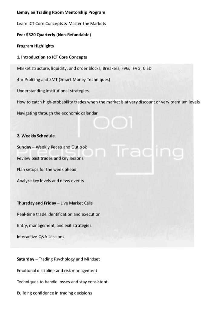 lemayian001's tweet image. To those who need the Training on Market mastery and Precision insights ,Read this if it's worth ,the email is on my Bio for onboarding.
This is for those who can only afford.Dont stress if you can't I will still be helping you here at x and YouTube videos as always.