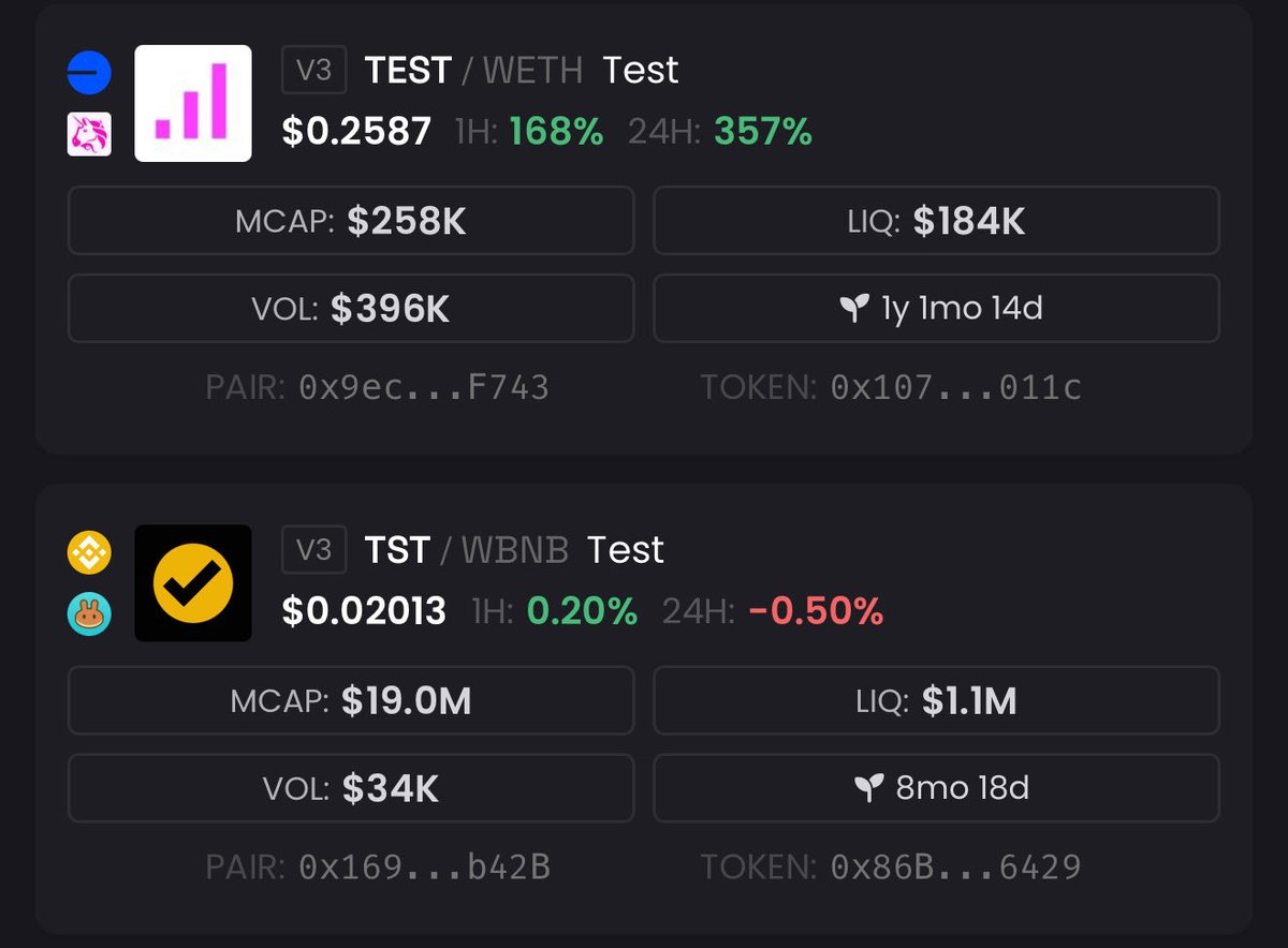 宣传 $TEST 为 Clanker 首个部署代币的 meme 图
