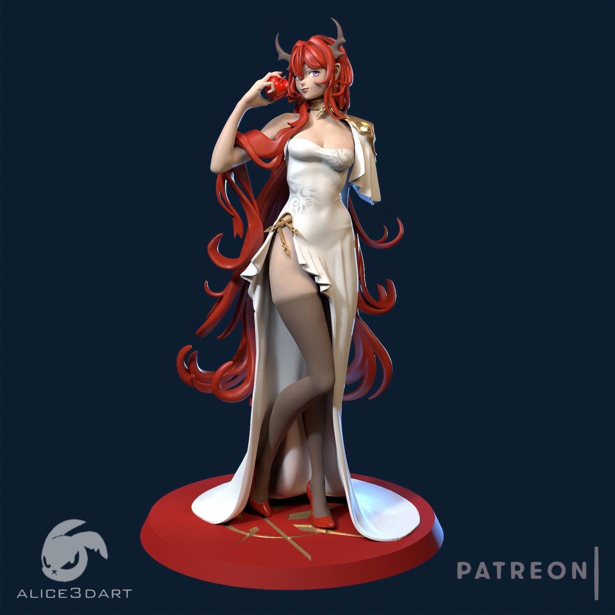 alice3dart's tweet image. It seems I'm good at making redheaded girls ~~