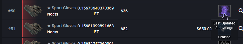 thaumictom's tweet photo. @deathgoneby @roflm0nster What kind of bug? Crafted items show up on the DB. Even then, the 1100 number has no solid basis https://t.co/8vQiSv6hTS