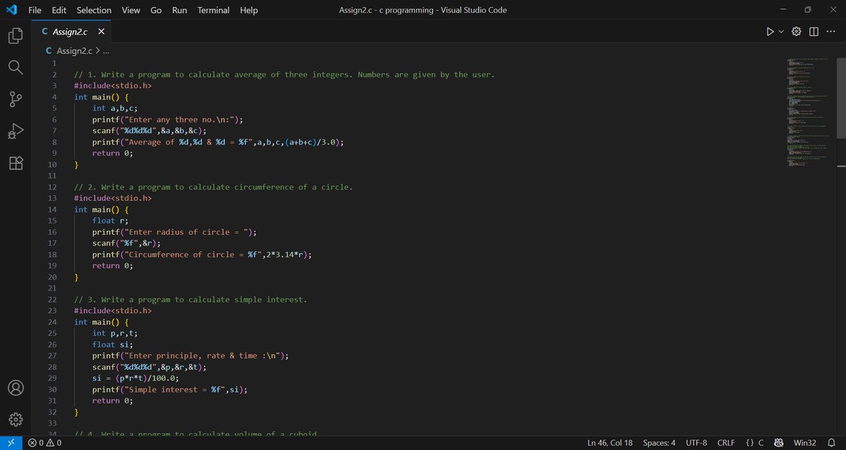 rahulxjaiswal's tweet image. Day 6 of #180DaysOfCode
Learning more C basics 👇
• Control Statements
• if, if-else, Nested if-else, and if-else ladder
• Conditional Operator

Also revised and solved previous assignments — shared below 💻
#CProgramming #LearnInPublic #CodeJourney #RahulJCode