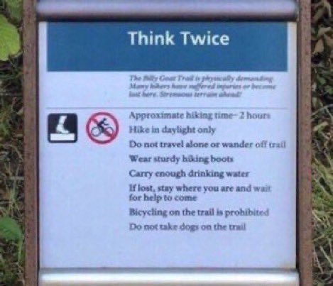 Go &amp; ‘Take a Hike’ <a href="/COcanalNPS/">C&O Canal NHP</a> <a href="/mcfrs/">MontgomeryCo(MD)Fire</a> suggests that if you do, “Know BEFORE you Go” <a href="/MontgomeryCoMD/">Montgomery County MD Government</a> Check out some walking, hiking &amp; biking options IAO Great Falls &amp; Potomac River - Be Weather Wise, too. (Pay attention to the weather)