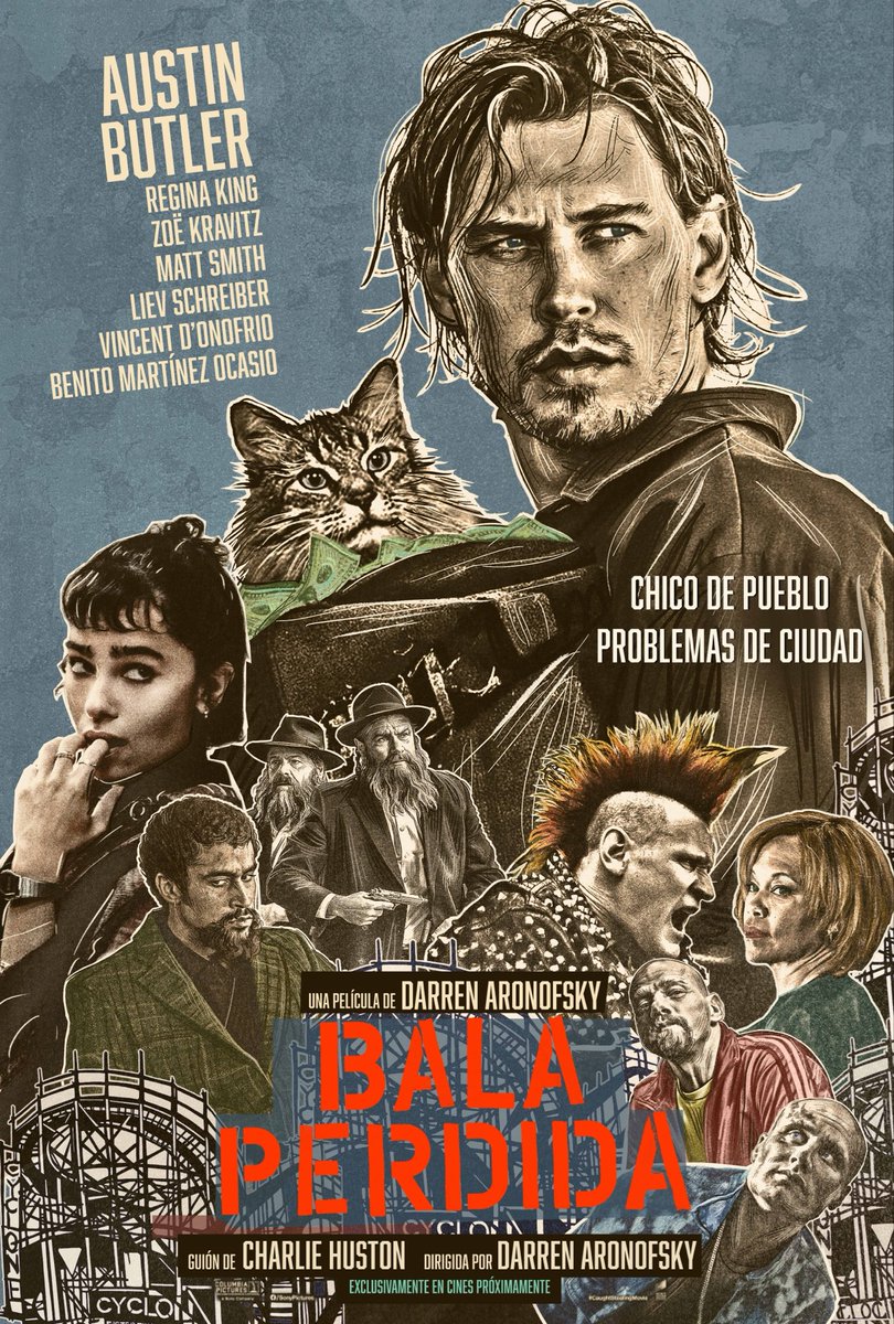BALA PERDIDA es Aronofsky en modo “yo también sé hacer pelis de acción comerciales”. El gato y Bad Bunny son los principales reclamos de un film correcto y poco más. Con cierta gracia recrea un mundo mafioso alocado que se olvida con facilidad. Para pasar el rato y poco más. Un 6