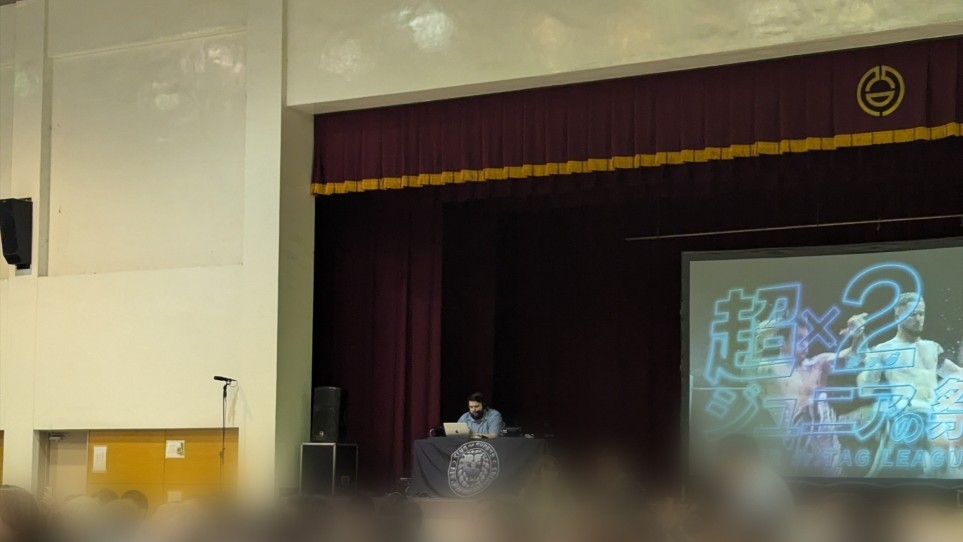 フェスのDJみたいだったウォーカー・スチュワートさん。 #njsjtl #njpwworld