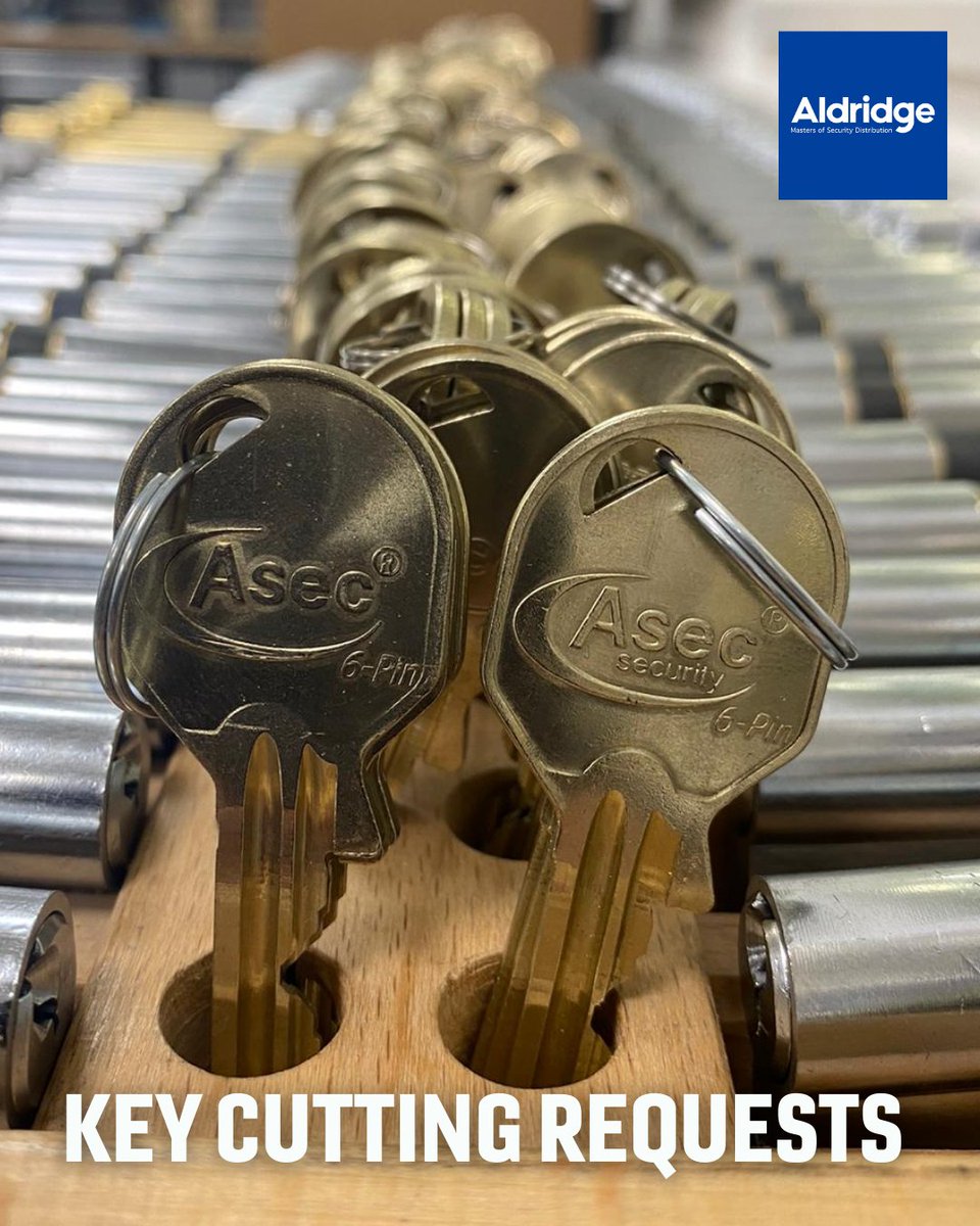 AldridgeSec's tweet image. We've improved our online key cutting service! 📝 Check out the updates: youtu.be/KiVIGia_WXk 🛒 Order now: aldridgesecurity.co.uk #AldridgeSecurity #WorkshopJobs #KeyCutting #TradeOnly #Locksmiths
