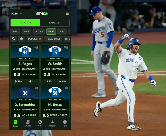 Game 1 was wild, right????

1st ever pinch-hit grand slam. 11-4 pounding.💥
Dodgers get their shot to answer tonight — Game 2 at 8:00 ET.

Lineups for the World Series are live on EPICK.
Pick ‘em or fade ‘em… your read, your edge.

Let’s play ball ⚾🔥
epickfantasy.com