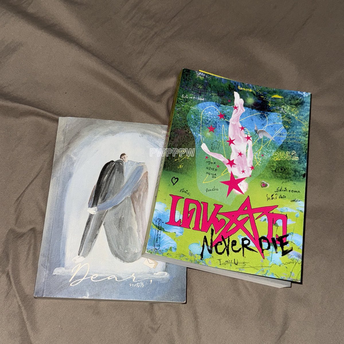 PWPPPW's tweet image. ไม่ชอบอ่านนิยายเส้า = 

ได้หนังสือจากจับใจมาสี่ปีดีใจมากๆที่คนอ่านเรื่องนี้เยอะมากก เรียนรู้เรื่องราวระหว่างทางไปด้วยกัน นิยายน้ำดีทั้งคู่
#จากจับใจ #เดนดาวneverdie