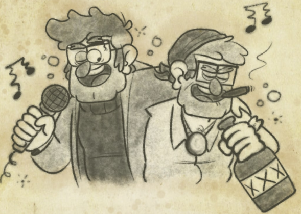 This is INSANE YALL NEED TO CHECK THIS OUT, what an incredible fan project. Over 400+ pages of a sea-grunkle journal, the art, the music, the website, wow. Hats off to the entire team, thank you. I've missed the GF Hype 💜 #GravityFalls #FordPines #StanPines #SeaGrunks