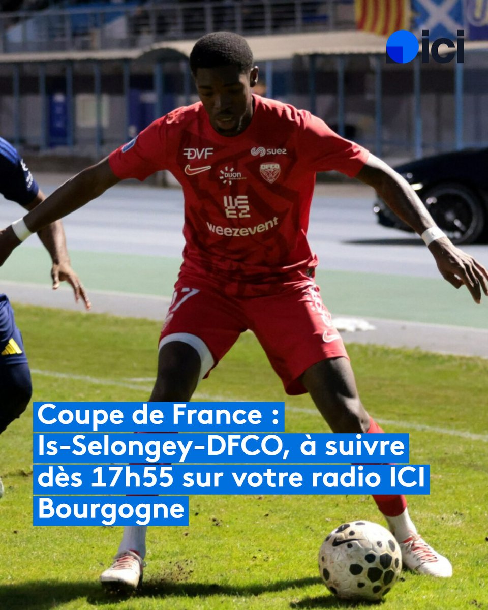 ⚽​🏆​ Vivez le 6e tour de Coupe de France du <a href="/DFCO_Officiel/">Dijon FCO</a> 
 
Les Rouges affrontent Is-Selongey, club de Régionale 1.

👉​​Avant-match à 17h55

📻 En intégralité à partir de 18h avec les commentaires de <a href="/mathislnds_/">mathis</a> 
 
➡️ l.ici.fr/nmP