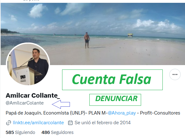 AmilcarCollante's tweet image. Hay un perfil que se está haciendo pasar por mí.
Les pido denunciar la cuenta:
@AmilcarColante 
Gracias