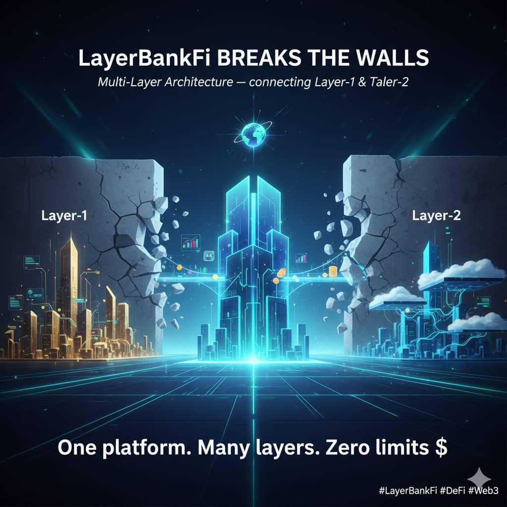 HustleNode's tweet image. GE CT

@LayerBankFi breaks the walls with its Multi-Layer Architecture — connecting Layer-1 &amp;amp; Layer-2 so you can trade, earn &amp;amp; move funds freely 🌍⚡

One platform. Many layers.
Zero limits 💸

#LayerBankFi #DeFi #Web3