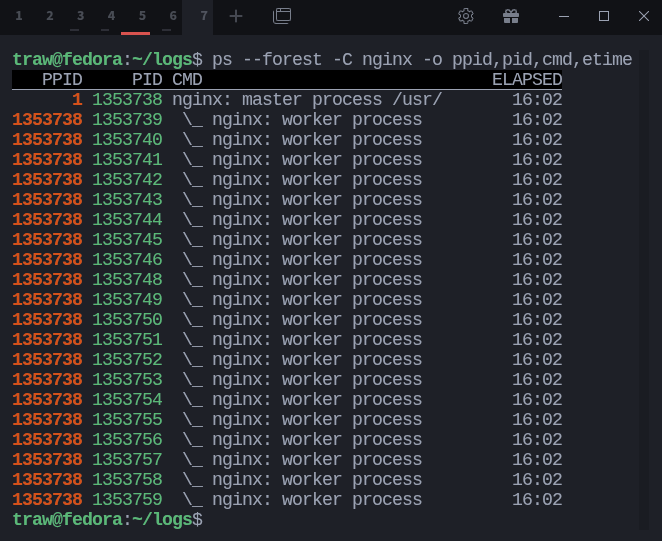sysxplore's tweet image. Quick Linux tip
Want to know how long a process has been running?
Use the etime column with ps, it shows the "elapsed time" since the process started.
For example, to see how long Nginx processes have been running:
$ ps --forest -C nginx -o ppid,pid,cmd,etime
The ETIME…