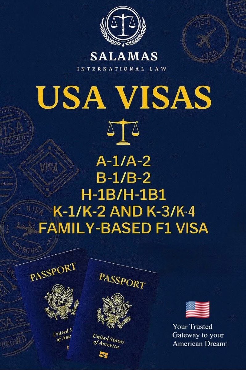 SALAMASgroup's tweet photo. Your pathway to the U.S.handled with legal rigor!🇺🇸 https://t.co/1R5ABtk5Ry