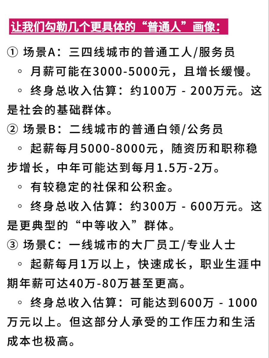 打工牛马一辈子的收入大概在350-400万