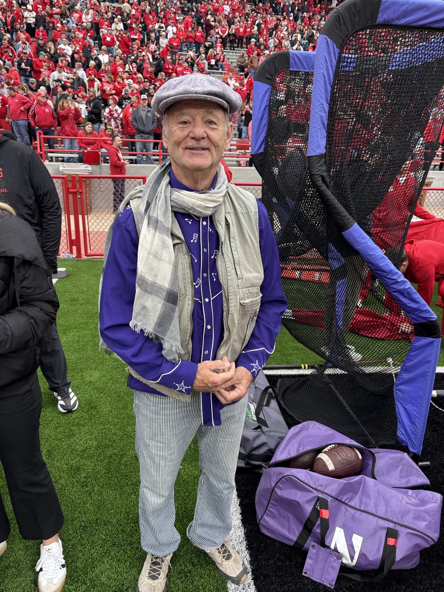 Bill Murray at Memorial Stadium for Nebraska vs. Northwestern

#Huskers <a href="/1011_News/">10/11 News</a>