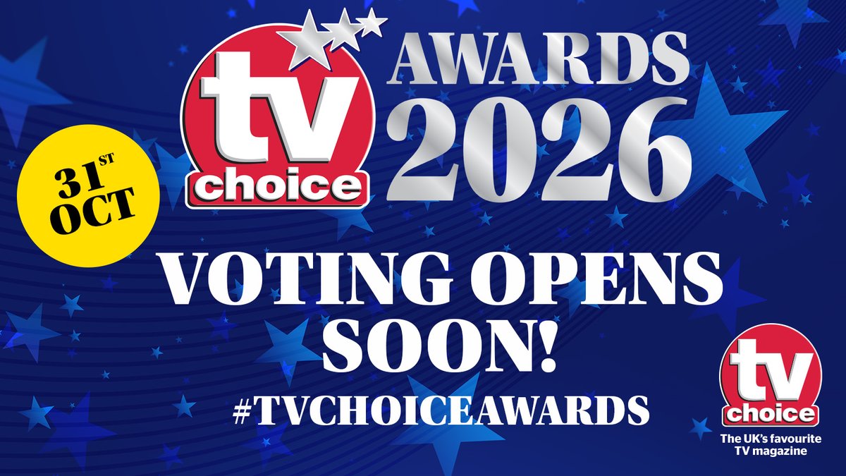 heatworld's tweet photo. 💥 It’s almost go-time! 💥 The 2026 #TVChoiceAwards FINAL ROUND of voting is just around the corner - your favourite shows and stars need your support to win! 🏆👑 The finalists will be revealed and voting opens at midday on 31st October - so stay tuned! https://t.co/BW2cKGA7wK