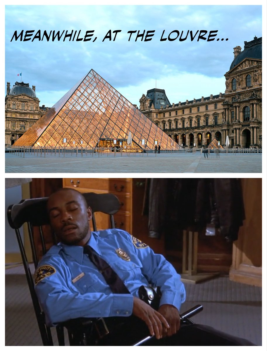 Meanwhile, at the Louvre… #Seinfeld
