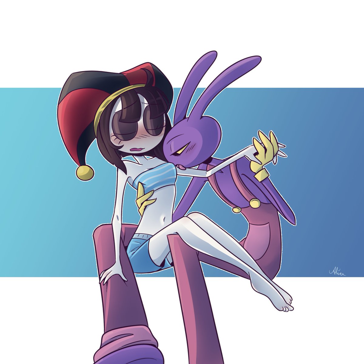 screaming_alice's tweet image. #kinktober Day 29 - Body worship

That&apos;s how episode 7 will go, right?
Right?!

 #tadcnsfw #genitalcircus #jaxxpomni #TheAmazingDigitalCircus #digitalcircus #tadc #jaxTADC #funnybunny