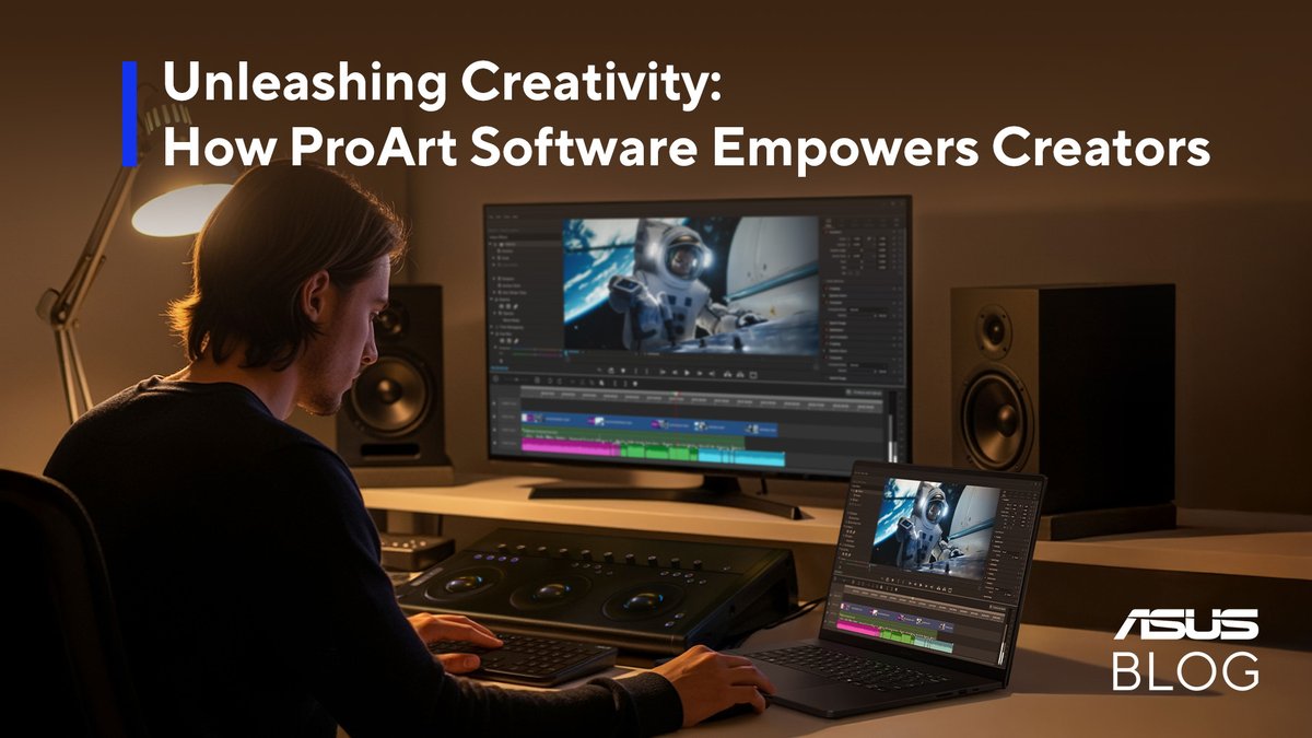 ASUS's tweet image. One challenge that many creative professionals struggle with is workflow. ProArt software, tailored-made for creators, helps empower creators to work efficiently and quickly. Click the link learn how:
asus.click/25-44-sb-x_feed
#ASUSBlog
#contentcreator #creativeworkflow