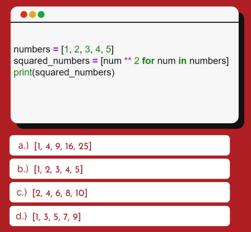 PythonPr's tweet image. Python Question / Quiz; What is the output of the following Python code, and why? Comment your answers below!