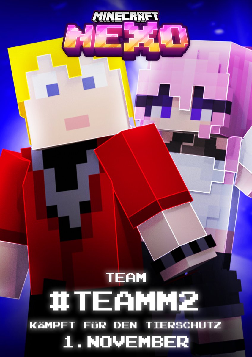 Let's GOO!!
Ich darf bekanntgeben das
<a href="/Mikuino2/">🎃Mikuino👻 🦦 GerVtuber</a> und meine wenigkeit als # TEAMM2 gemeinsam für den Guten zweck antreten werden.  Am 01.11 gegen 16 Uhr geht das großartige Event von
<a href="/meynhero/">Meyn</a> und <a href="/_silentpandavt_/">SilentPanda 🐼 | Mafia Panda 🎋💜</a> los!
Schaltet ein und SPENDET für die KATZEN!
#MCNEXO