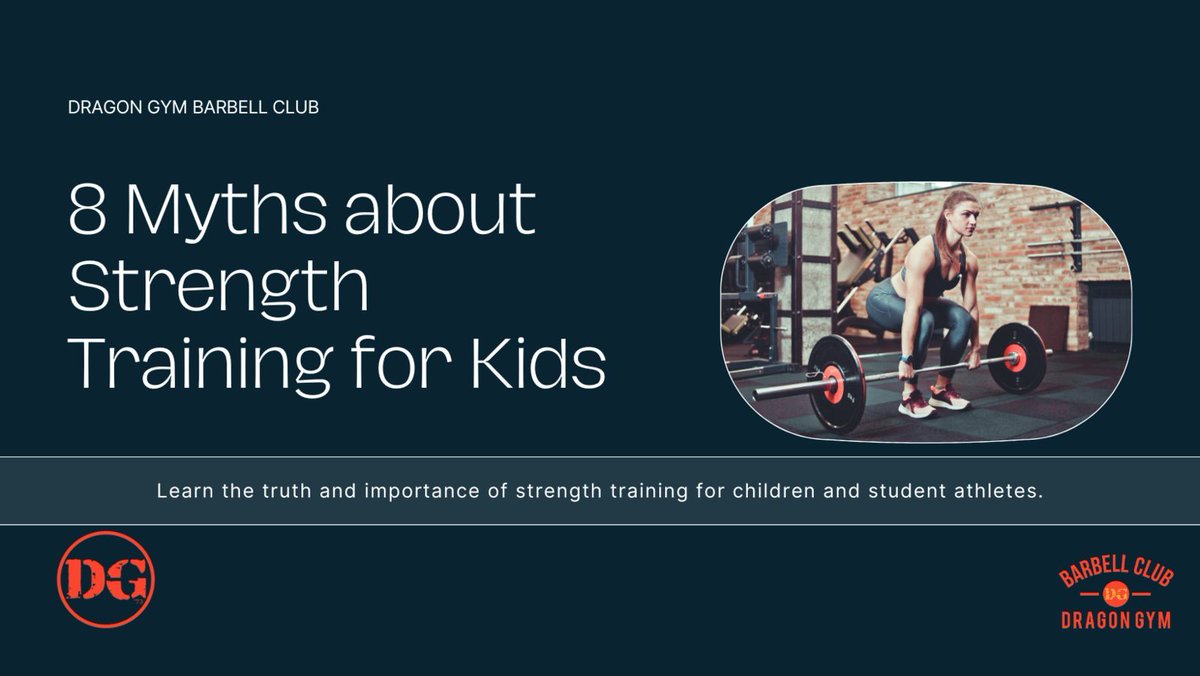 8 Big Myths about Strength Training for Kids
Debunking common myths about kids &amp; strength training. Discover the truth behind growth, safety, techniques, and benefits. Equip yourself with facts for your child's fitness journey. 

dragongym.com/blog/8-myths-a… <a href="/somnathsikdar/">somnathsikdar</a>