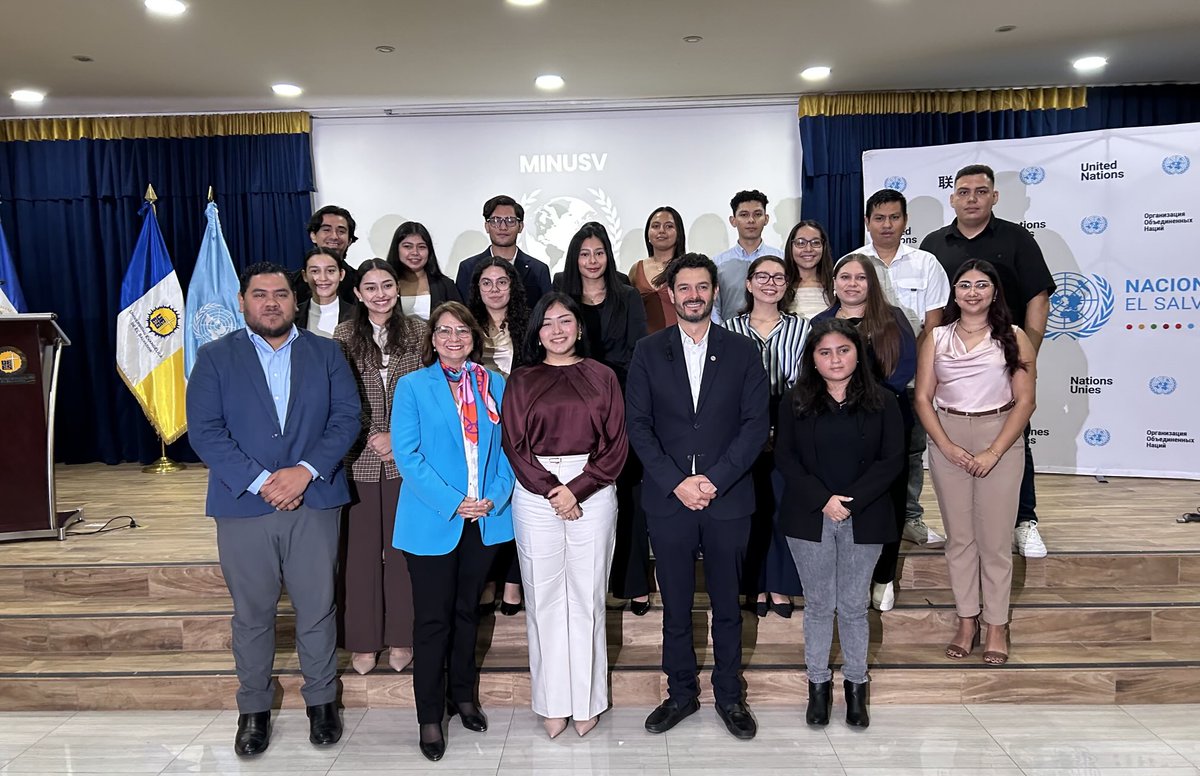 Conmemoramos #80UNDay lanzando con  Universidad Evangélica  modelo de las Naciones Unidas bajo el tema desafíos y futuro del multilateralismo. Revitalizada de un fructífero intercambio con juventud Salvadoreña! ⁦<a href="/ONUElSalvador/">ONU El Salvador</a>⁩ ⁦<a href="/PNUDSV/">PNUD El Salvador</a>⁩ ⁦<a href="/PNUDLAC/">PNUD América Latina y el Caribe</a>⁩