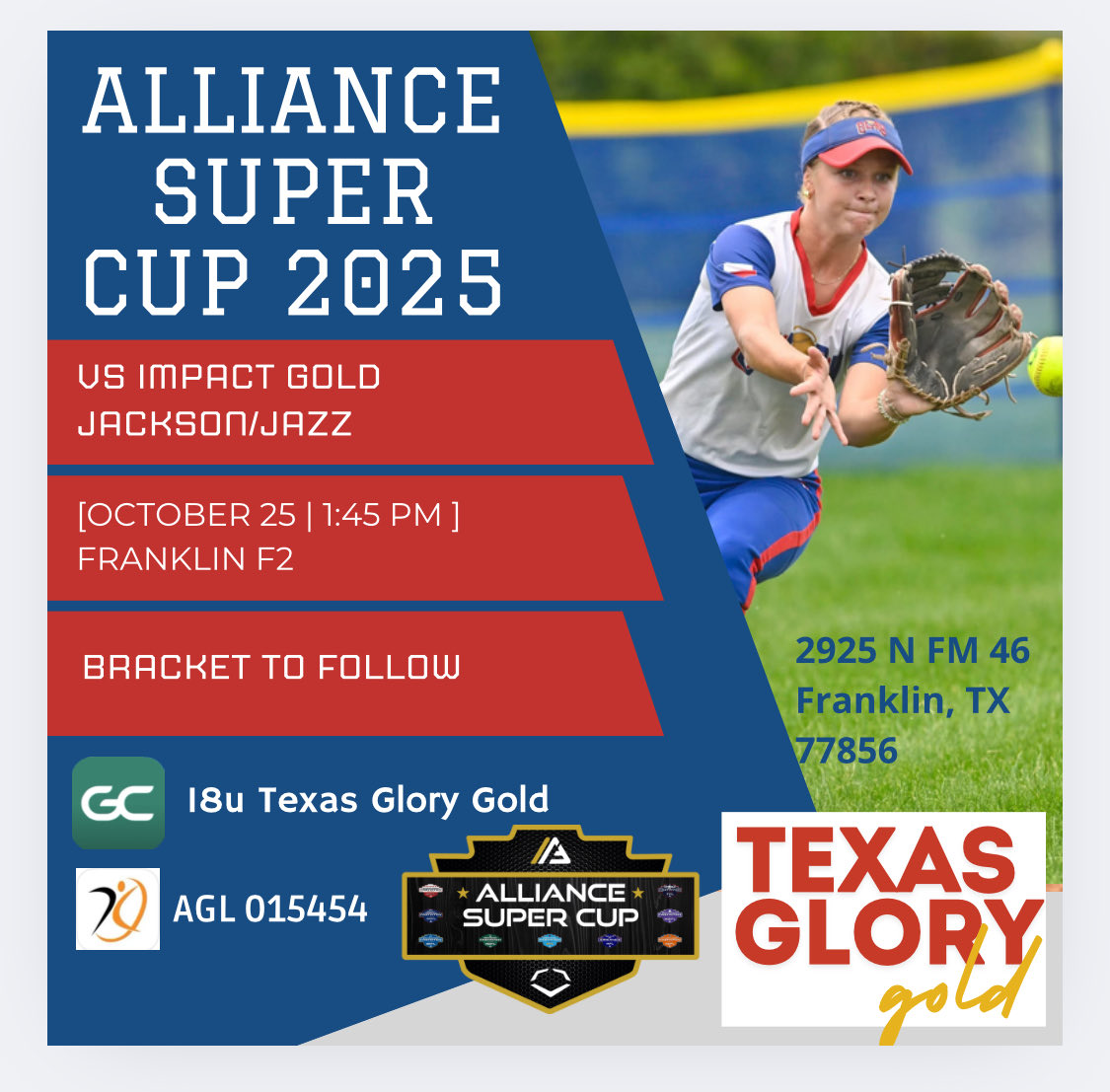 Addison king (@addisonking27) on Twitter photo Updated schedule from weather!! Game time 1:45pm <a href="/TexasGloryGold/">Texas Glory Gold</a> Updated schedule from weather!! Game time 1:45pm <a href="/TexasGloryGold/">Texas Glory Gold</a>