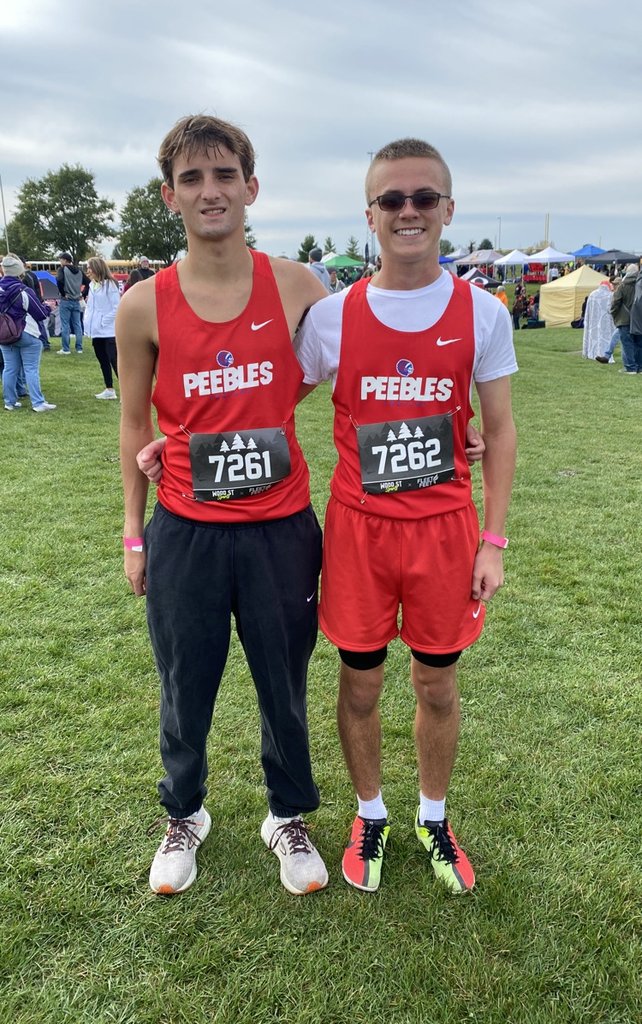 Senior, Grady Myers finished 68th with a time of 18:21 and Sophomore, Calen Vogler finished 81st with a time of 18:37 in Regional cross country action today.  Congratulations on a great season!