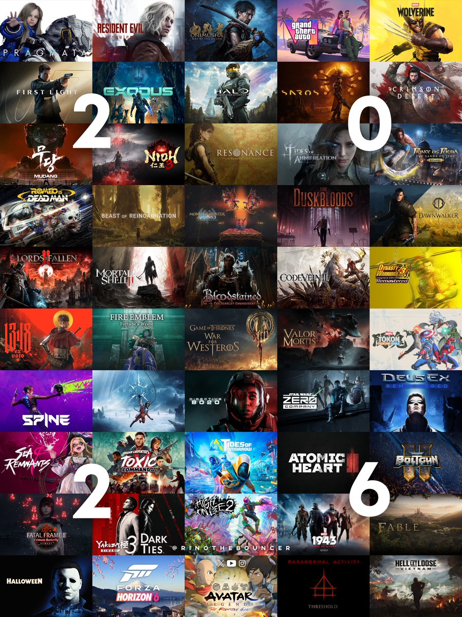 RinoTheBouncer's tweet image. 2026 is gonna be a LEGENDARY year🚀

What games will you play?😎