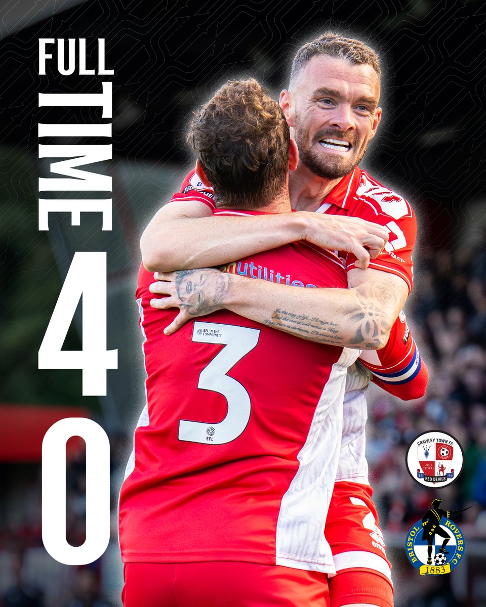 Back to winning ways at the Broadfield Stadium!

#TownTeamTogether🔴