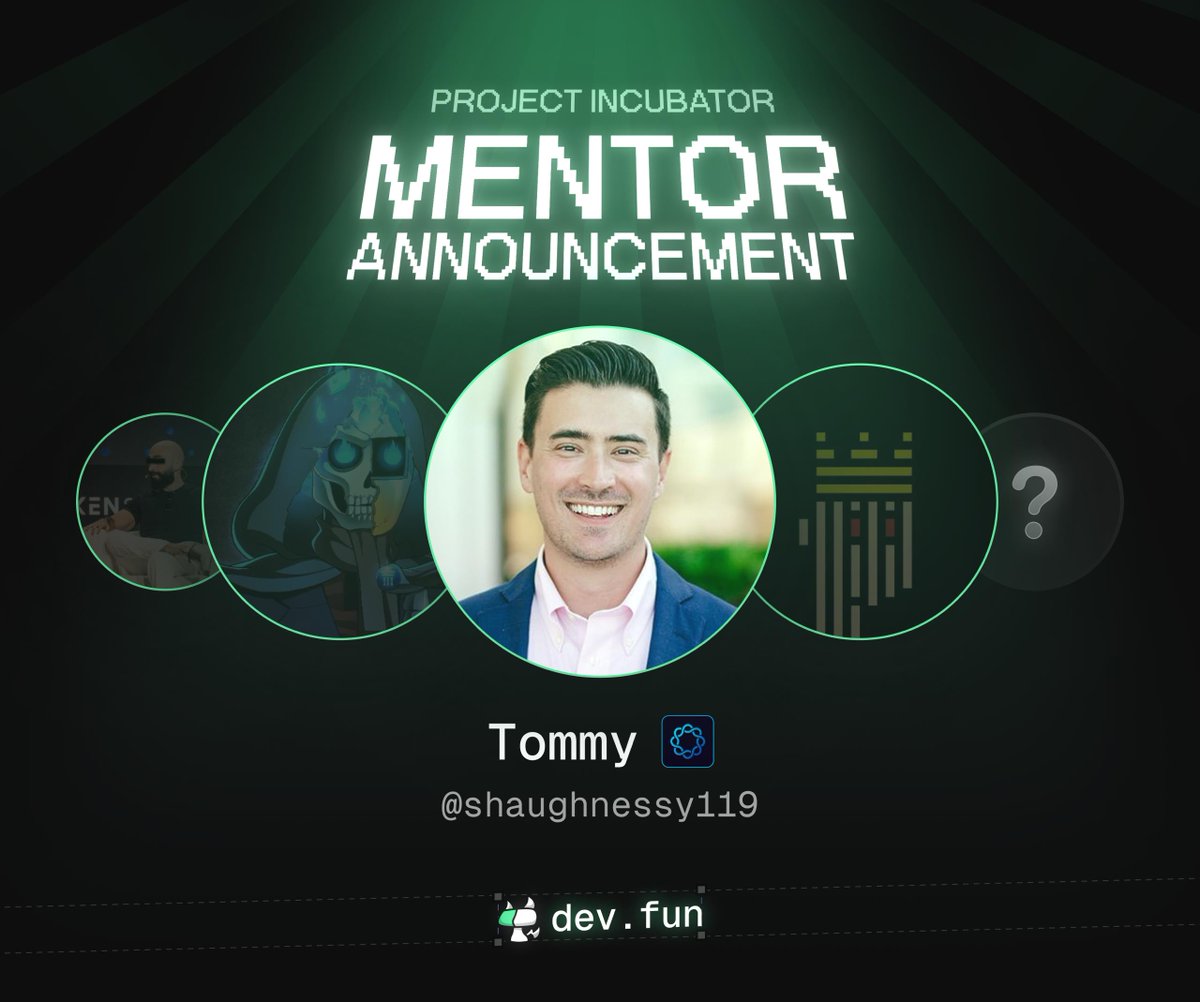 devfunpump's tweet image. we're excited to welcome @Shaughnessy119 as the next mentor of our Project Incubator
as the founding partner of @Delphi_Ventures & co-founder of @Delphi_Digital, Tommy will help us accelerate ICM 
apply to the Project Incubator below 👇