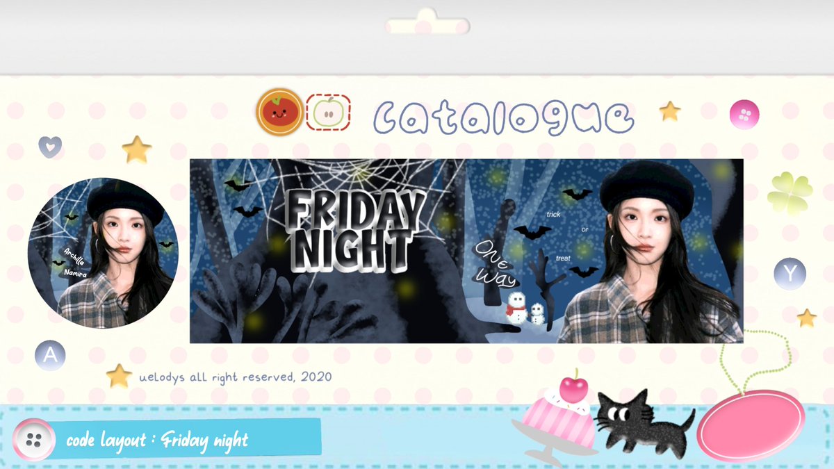 A retweets will be appreciate 

Halo, beautiful soul. aku membawa satu katalog spesial halloween, boleh tolong ospekin dan apa sudah aman? jika tidak aman atau memiliki kesamaan design dengan ba lain, mohon untuk dm aku. terimakasih banyak! ❄️☃️

#zonauang #zonajajan